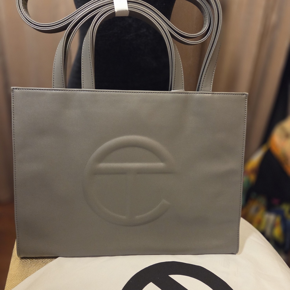 Telfar Classic Gray Shopping Bag Medium